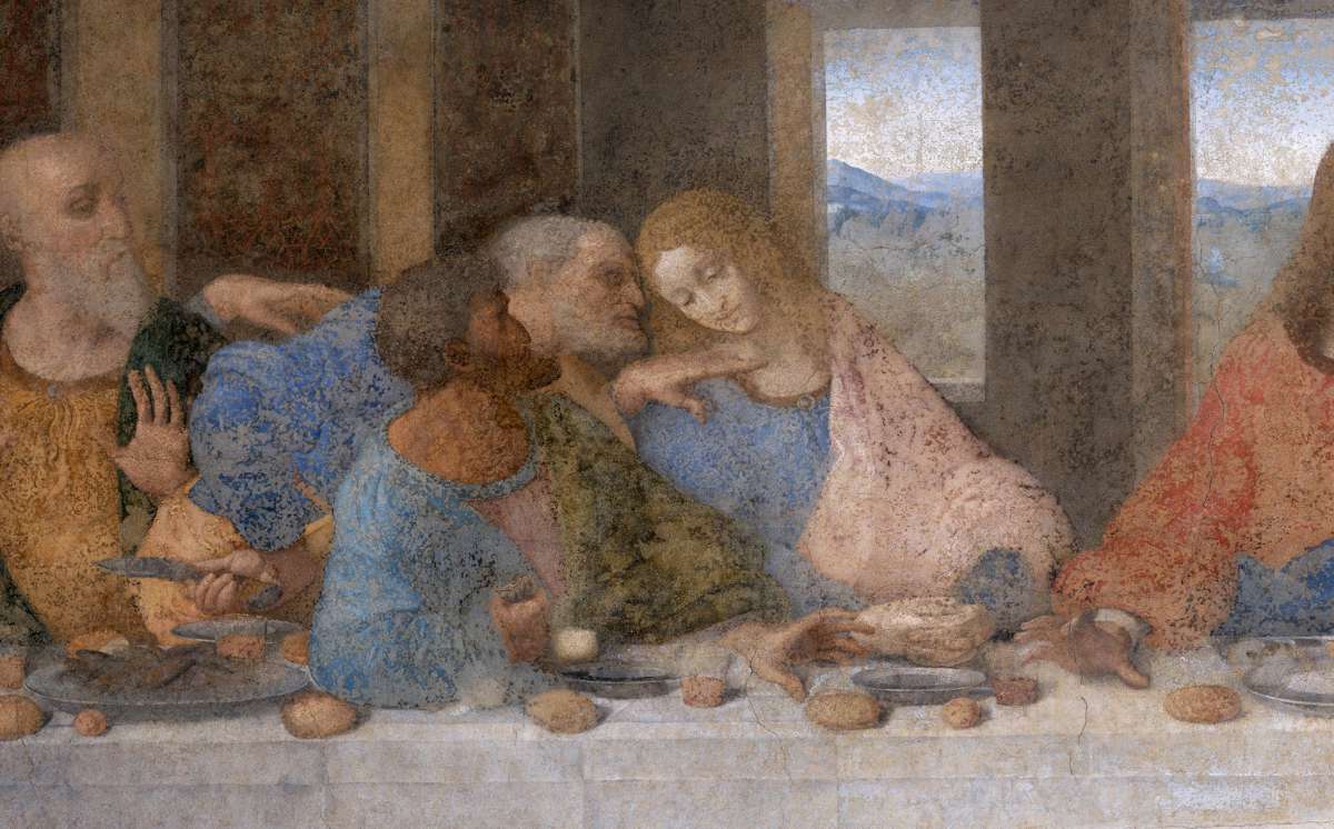 Judas, Peter, John the Evangelist, the Last Supper, Leonardo da Vinci